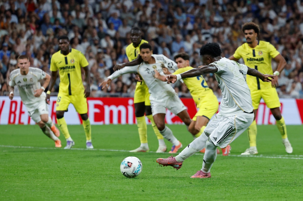 Com dois golos de Vini, Real Madrid derrota Villarreal por 3-1 e assegura liderança temporária