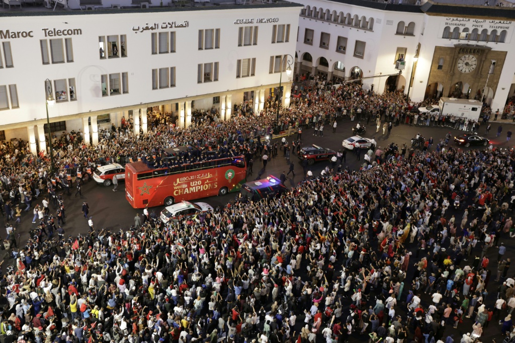 Grandes celebraciones en Rabat por el triunfo de Marruecos en el Mundial Sub-20