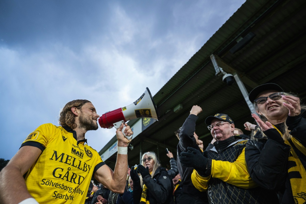 En Suède Mjällby célèbre son sacre en championnat de football