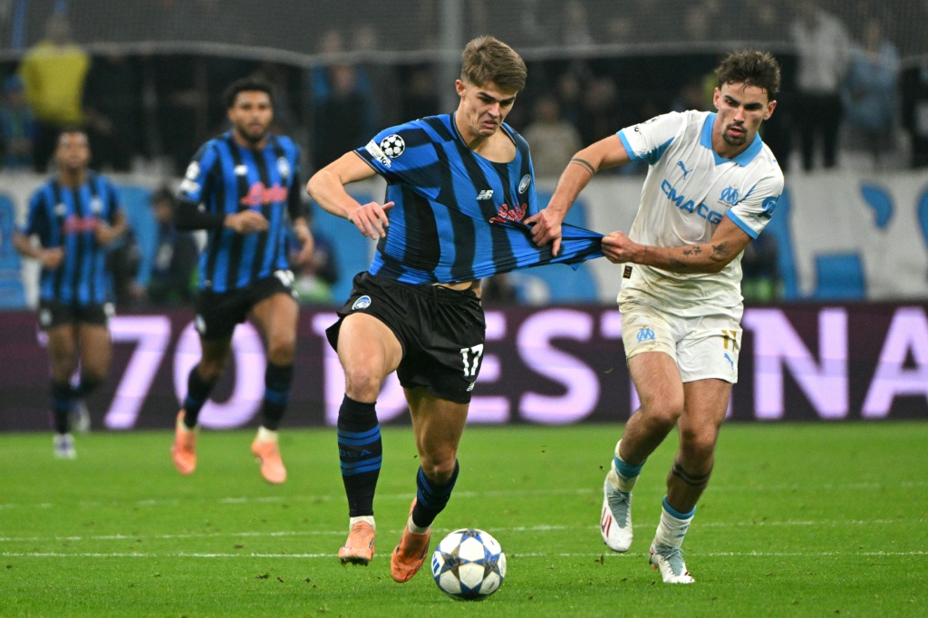 Ligue des champions : L'OM, diminué et malchanceux, s'incline de nouveau devant l'Atalanta