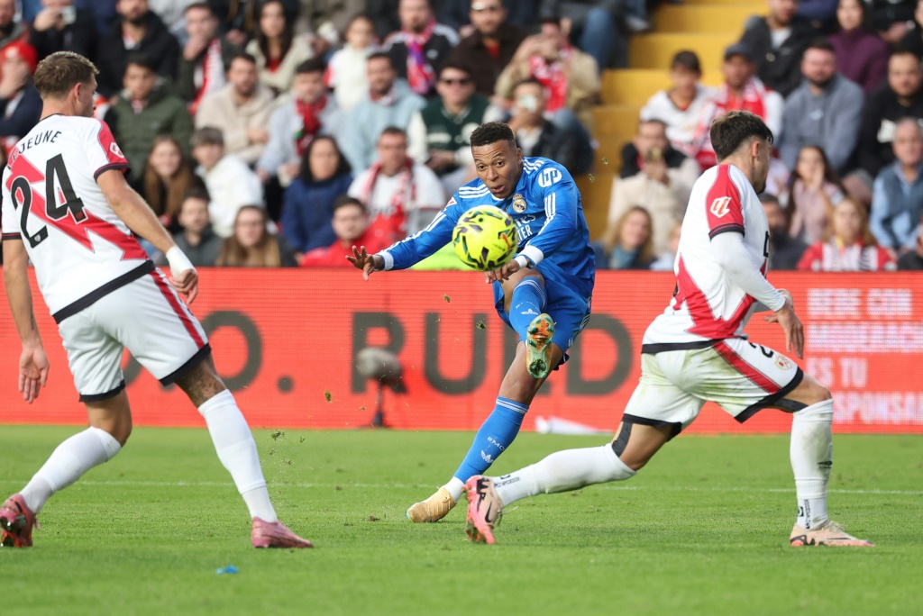 Liga: Mbappé et le Real Madrid bloqués par le Rayo Vallecano