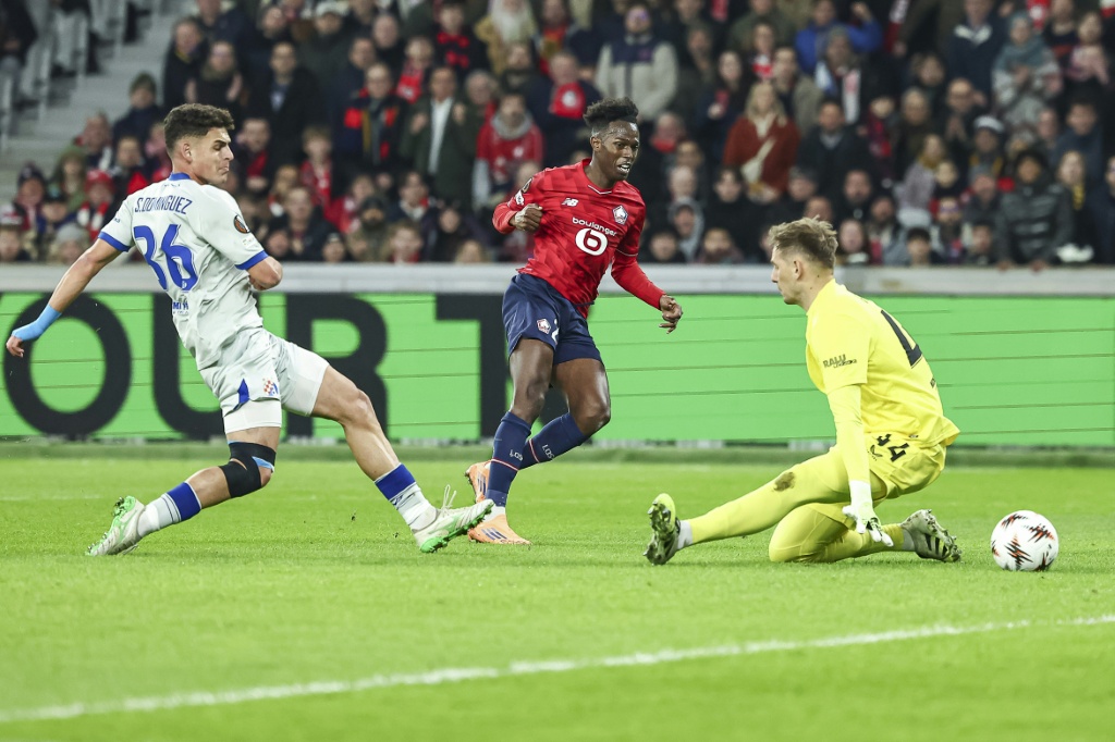 Ligue Europa Lille relance sa campagne en battant largement le Dinamo Zagreb
