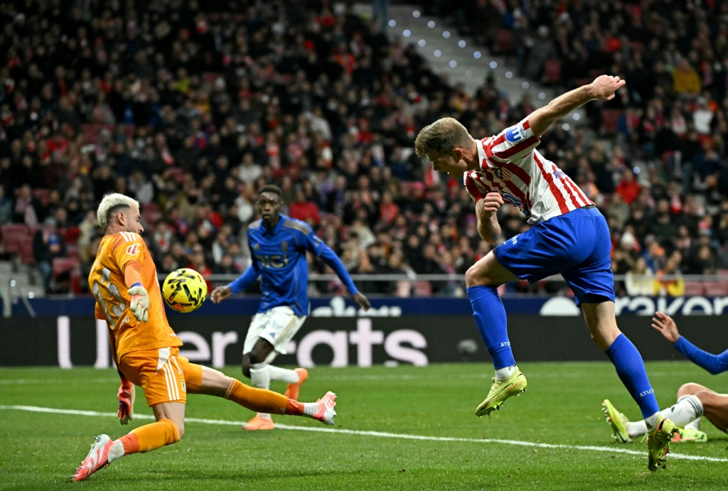 Sorloths Double Sinks Oviedo Lifts Atletico to Third