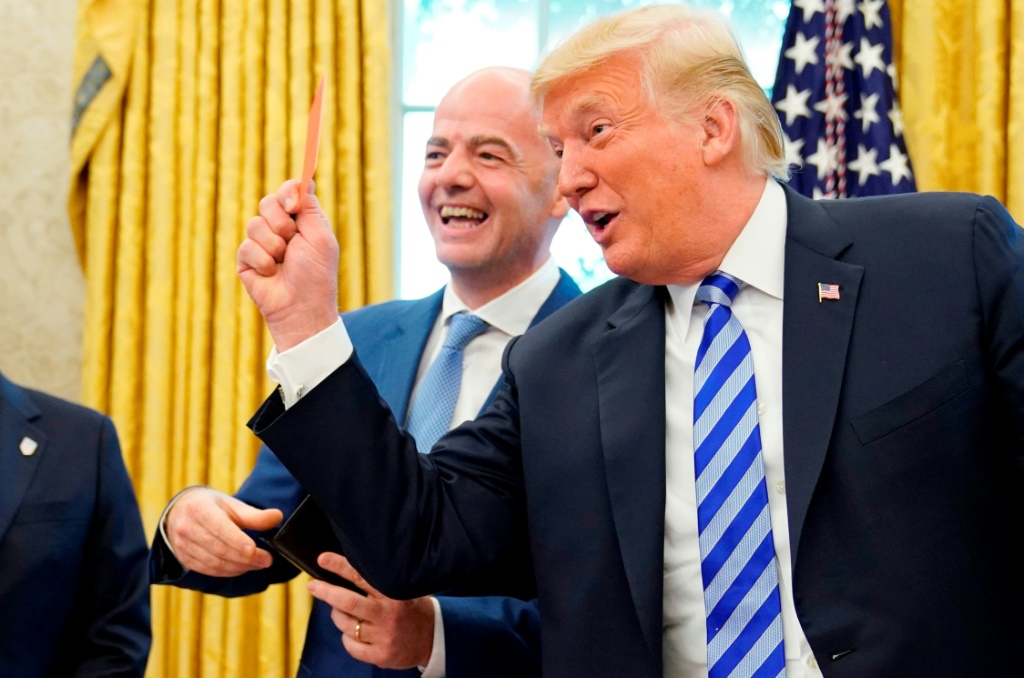 La amistad entre Trump e Infantino en el sorteo del Mundial