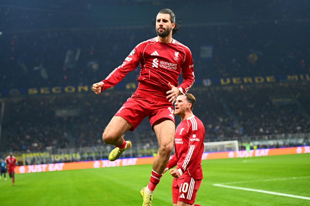 Liverpool vence 1-0 al Inter de Milán sin la presencia de Salah