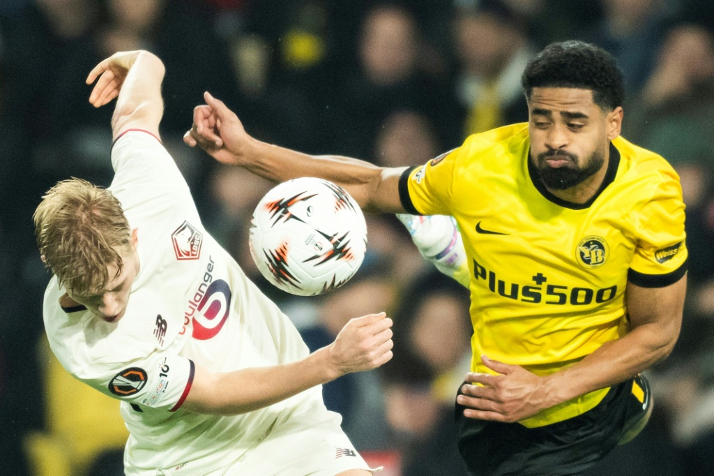 Ligue Europa: Lille, réduit à dix, s'incline 1-0 face à Berne
