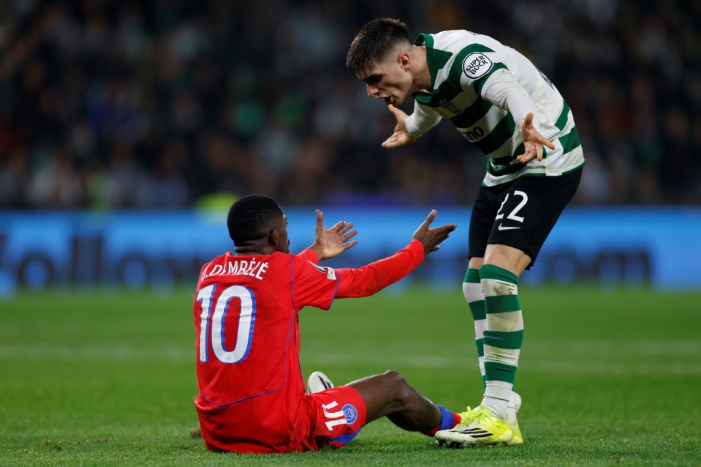 Ligue des champions: le PSG surpris par le Sporting et inquiet pour sa place dans le top 8