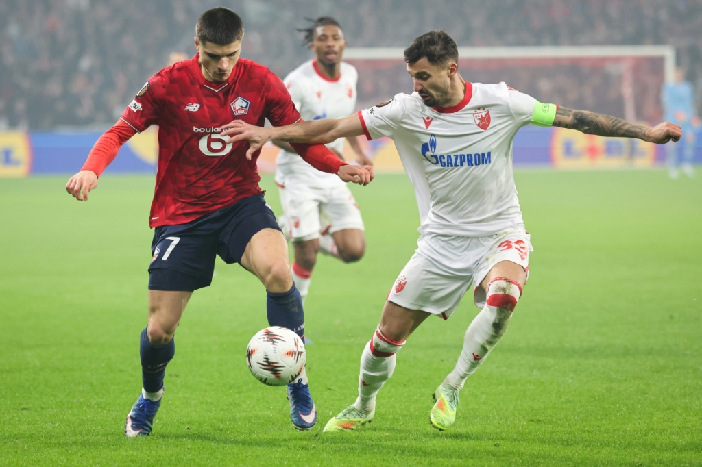 Ligue Europa : Lille s'incline chez lui devant l'Étoile Rouge, les huitièmes paraissent lointains