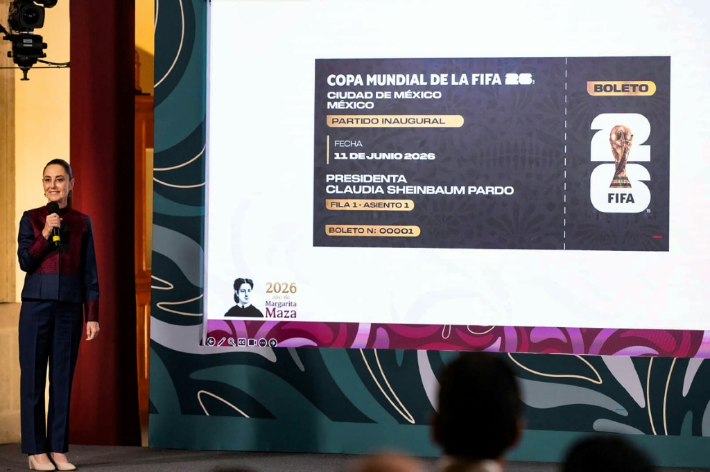 Sheinbaum promueve un concurso de control de balón para ceder su entrada al Mundial de 2026