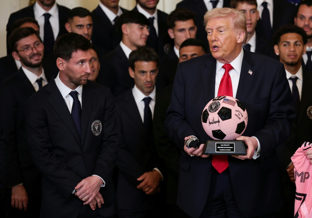 Trump rinde homenaje a Messi y al Inter Miami en la Casa Blanca