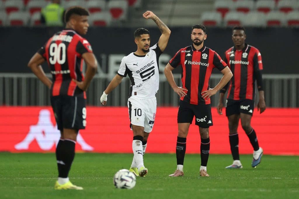 Ligue 1 Rennes et Franck Haise écrasent Nice au stade Allianz Riviera