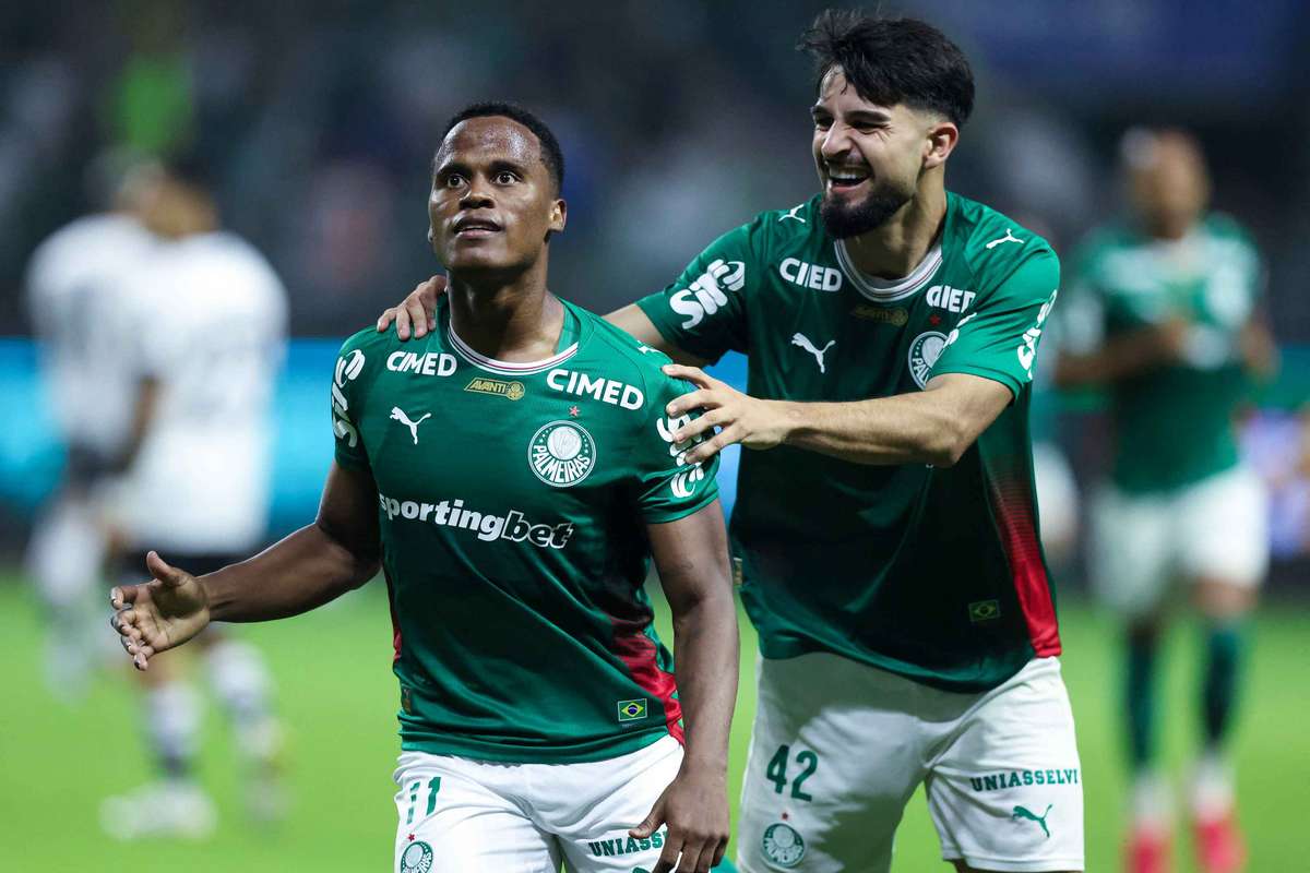 Brasileirão: Palmeiras derrota Botafogo e toma a dianteira (2-1)