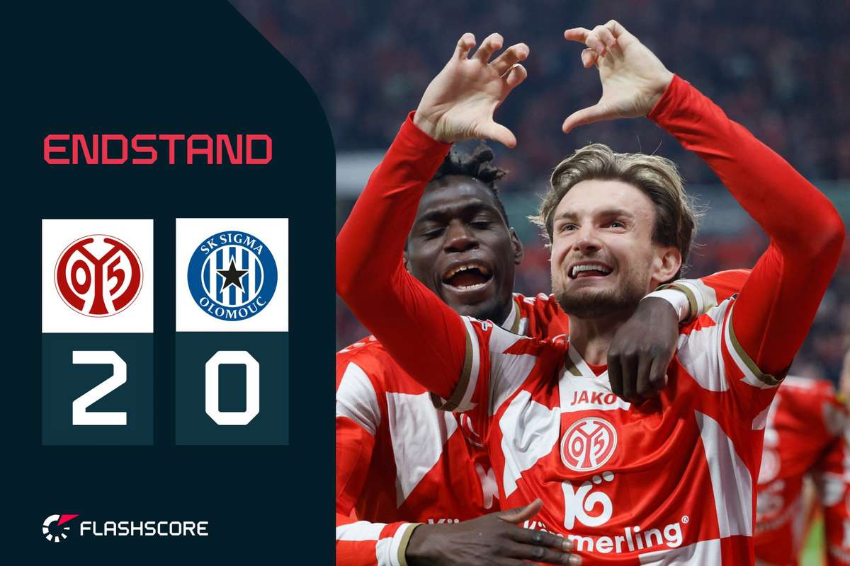Sieg gegen Olmütz: Mainz zieht ins Conference-League-Viertelfinale ein