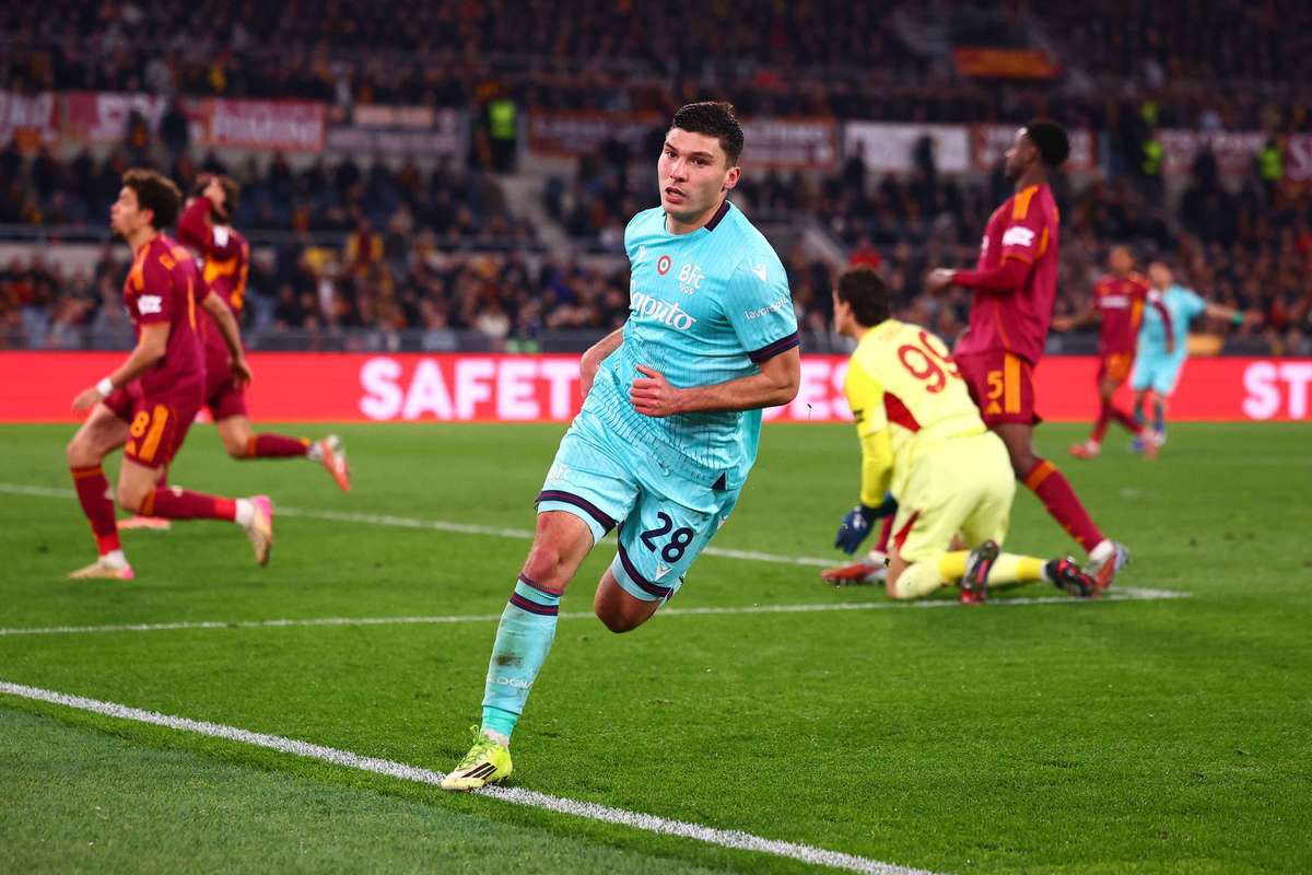 Liga Europa: Bolonha surpreende e elimina Roma no prolongamento (3-4)