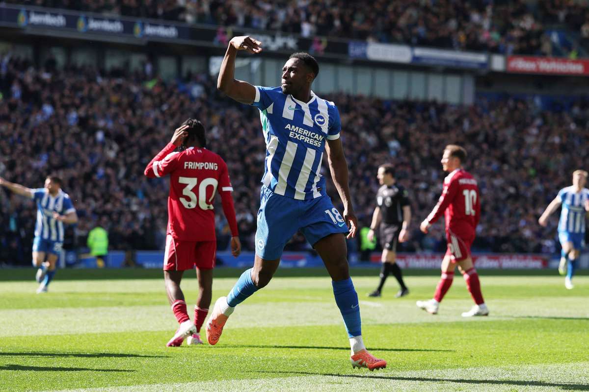 Premier League: Liverpool cai em Brighton e arrisca distância maior da Liga dos Campeões (2-1)