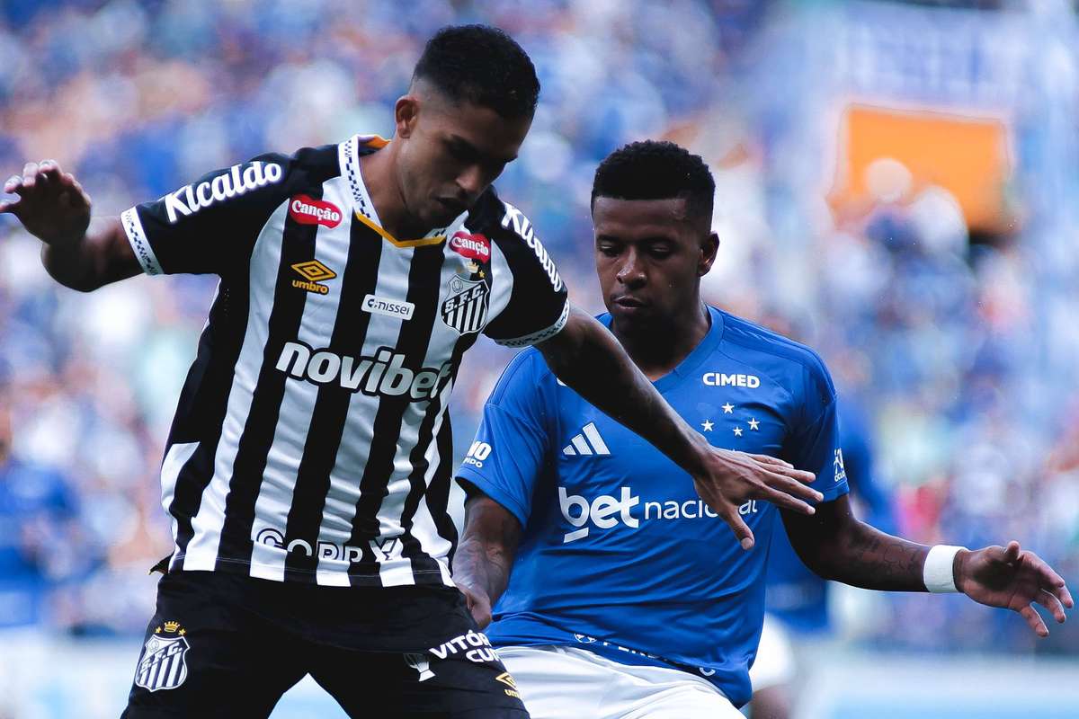 Cruzeiro empata a zeros com o Santos no Mineirão e agrava a crise ao regressar ao último lugar do Brasileirão