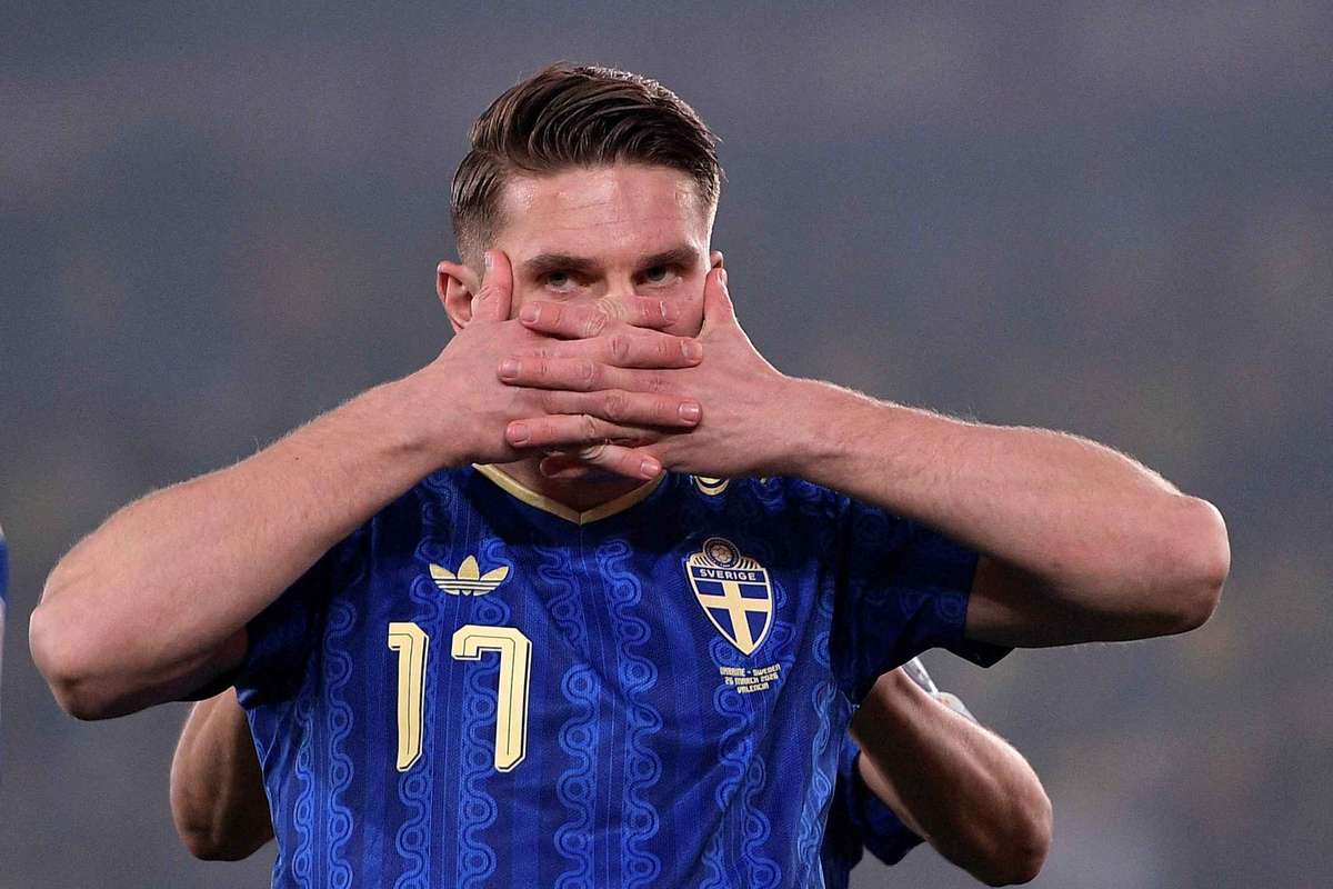 Suecia vence a Ucrania con triplete de Gyokeres (1-3) y se enfrentara a Polonia (2-1)