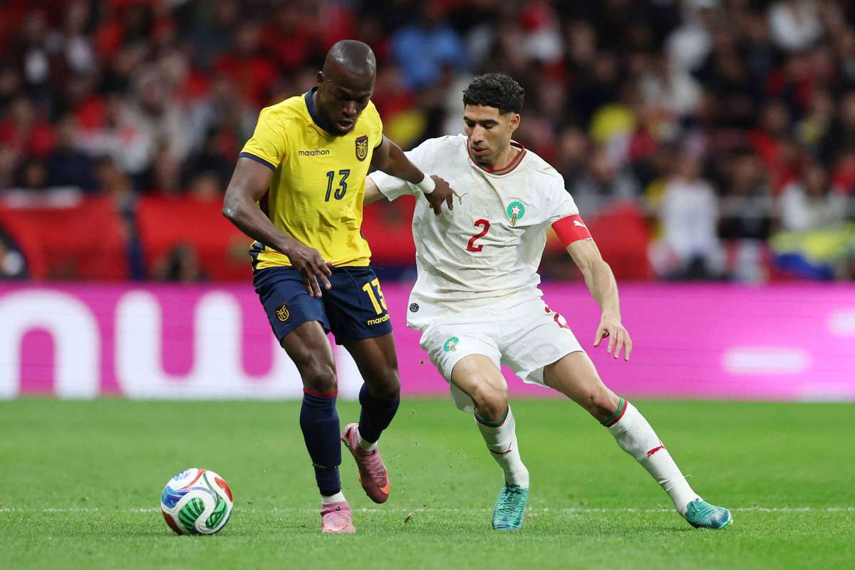 Empate entre Marruecos y Ecuador en el Metropolitano que extiende sus rachas invictas (1-1)