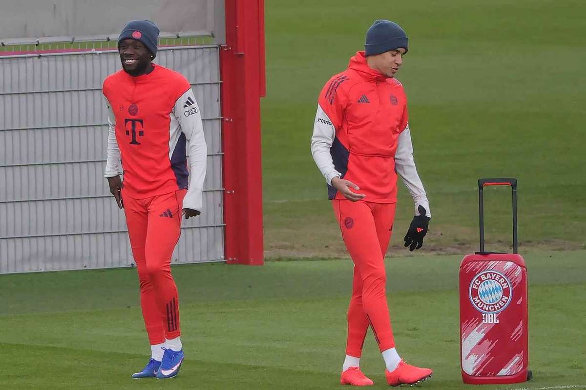 Bayern: Musiala, Pavlovic und Davies im Mannschaftstraining. Neuer vor Comeback?