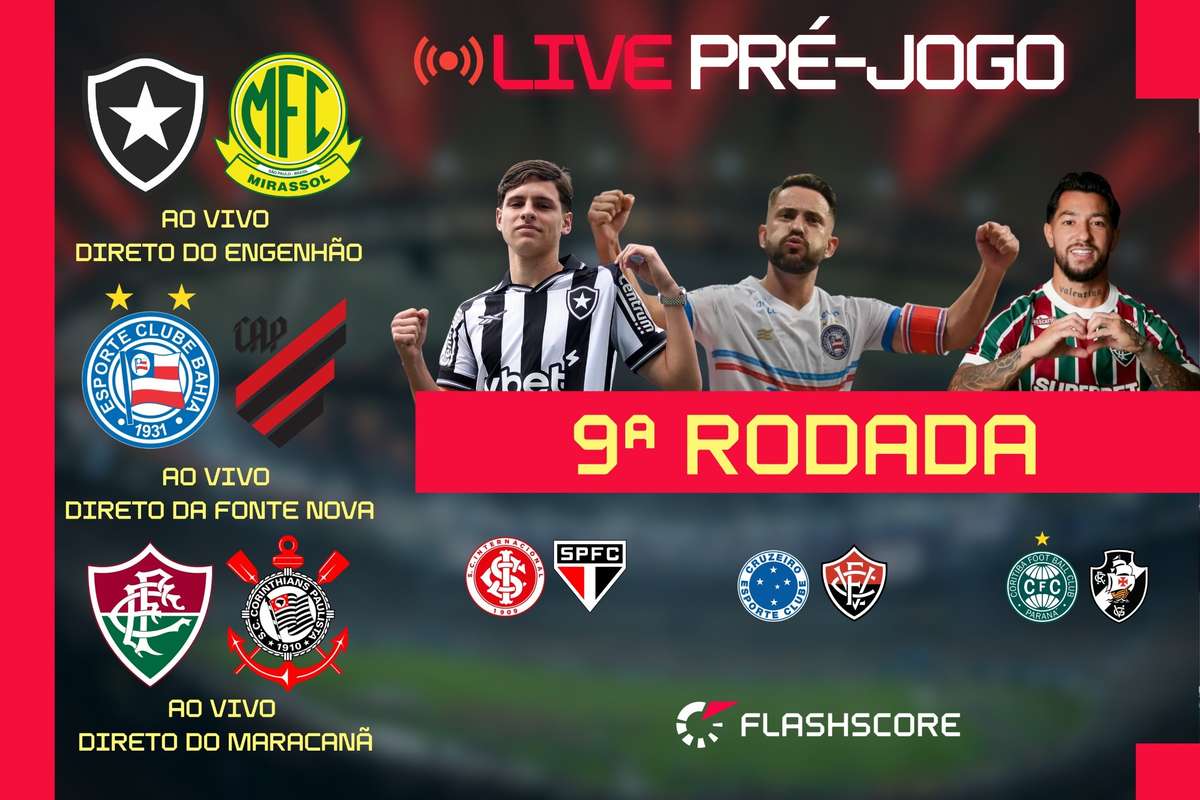 Flashscore realiza transmissao ao vivo esta quarta feira para a ronda de regresso do Brasileirao