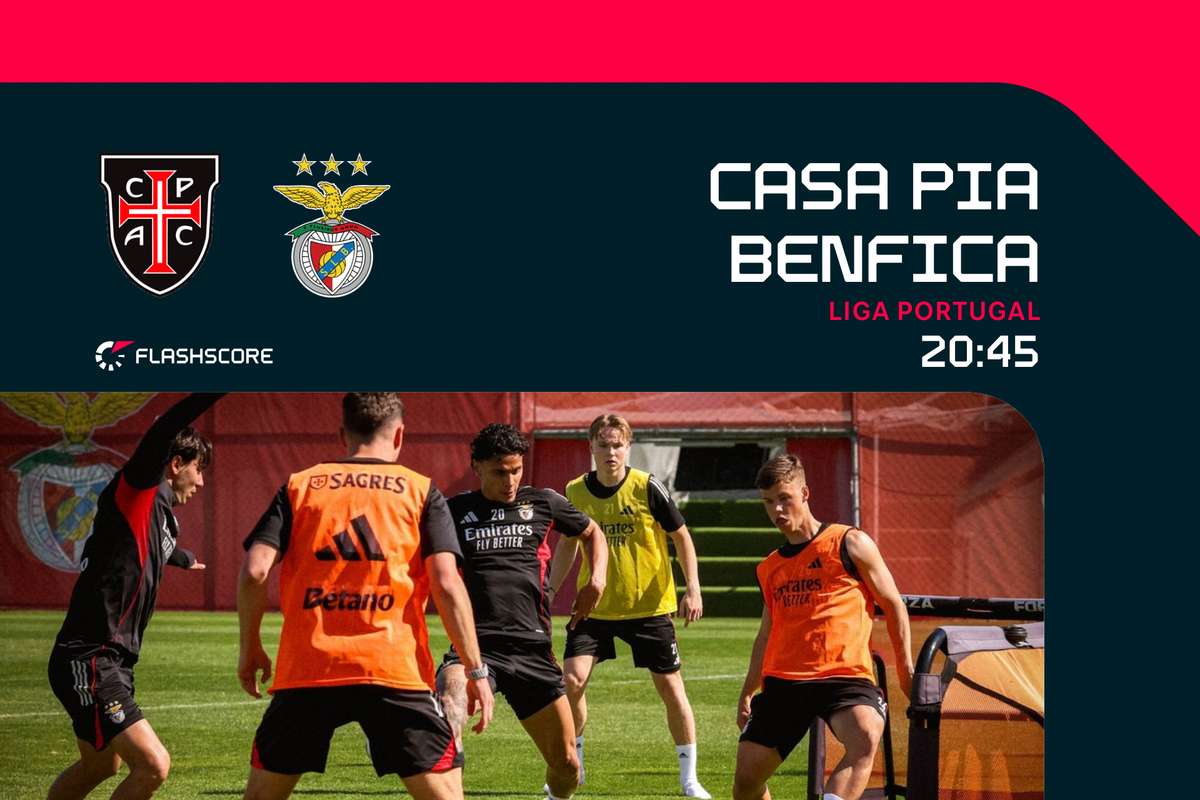 Benfica procura aproximar se da liderança em cinco pontos no jogo em Casa Pia