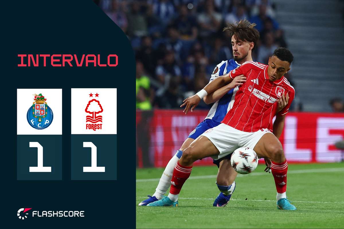 AO VIVO: No intervalo da partida com empate no resultado veja os golos