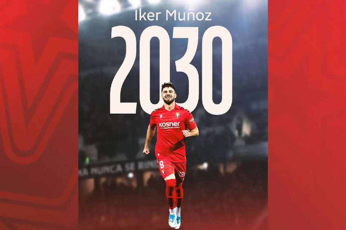 Osasuna renueva a Iker Muñoz hasta el 2030