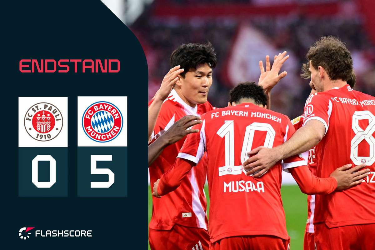 Rekordtorzahl erreicht: Bayern dominiert St. Pauli und nähert sich der Meisterschaft