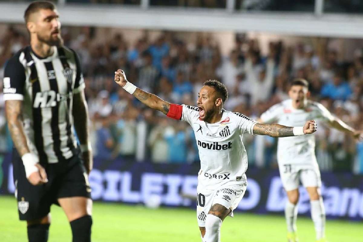 Com o regresso de Neymar Santos derrota Atlético-MG e afasta-se da zona de despromoção no Brasileirão
