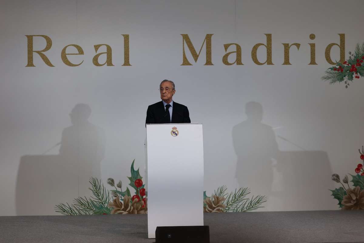 Florentino Pérez, líder do Real Madrid: 'Ninguém desiste aqui'