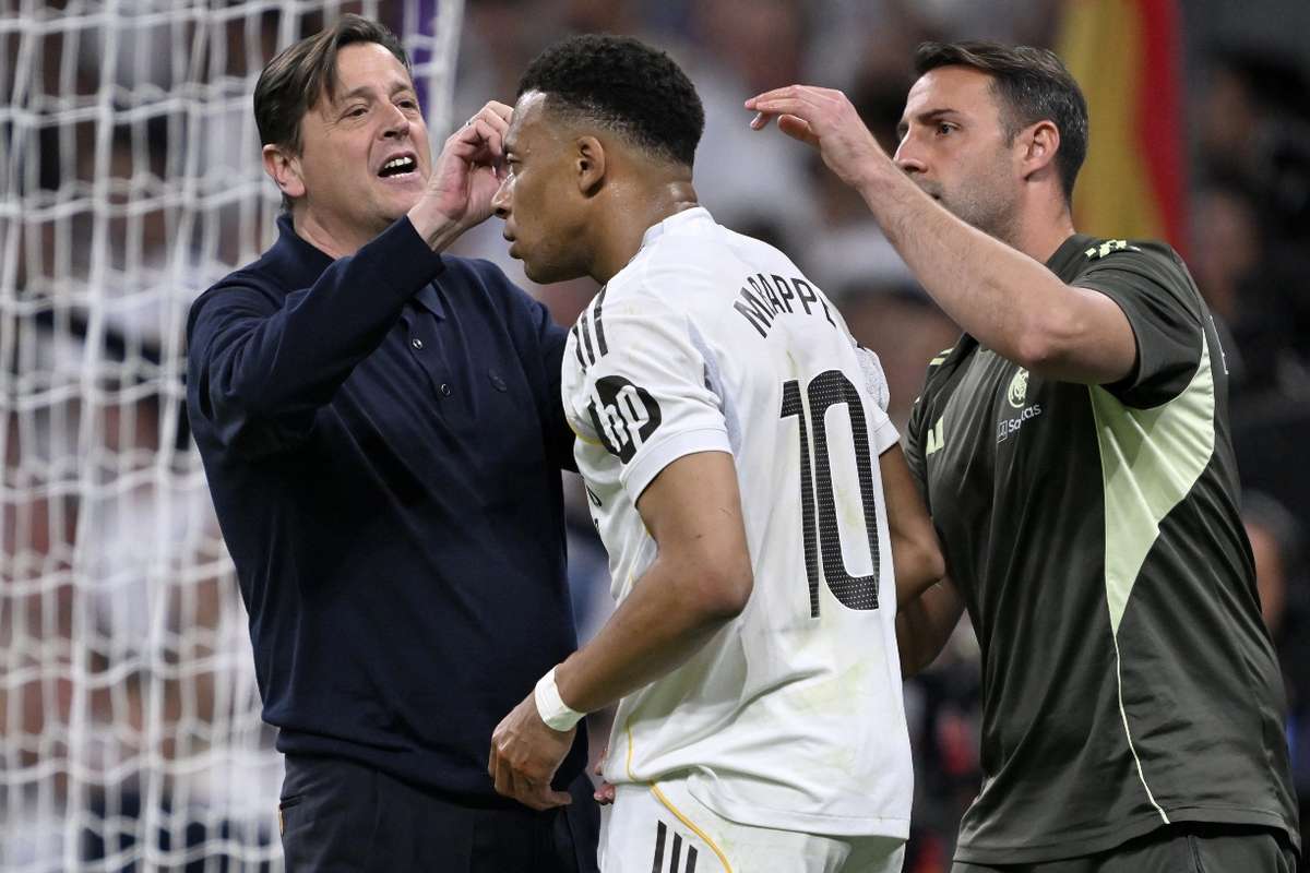 Mbappé perde sessão de treino do Real Madrid por causa da cotovelada no jogo com o Girona