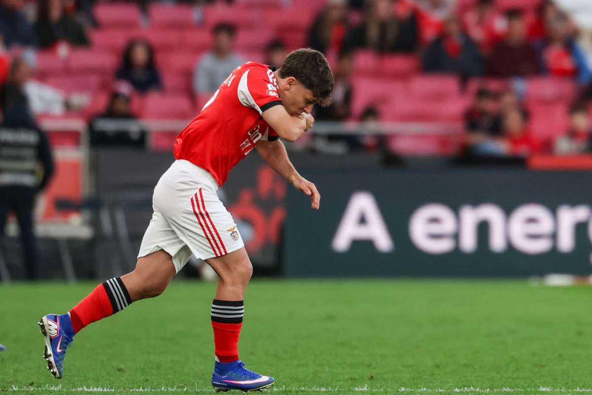 Gonçalo Moreira depois da primeira vez na equipa principal do Benfica: Um momento inesquecível