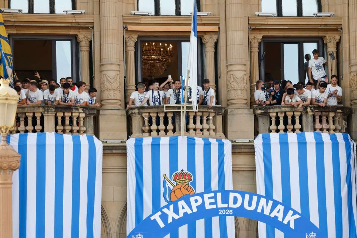 Taça do Rei: Real Sociedad celebrou nas ruas de San Sebastian