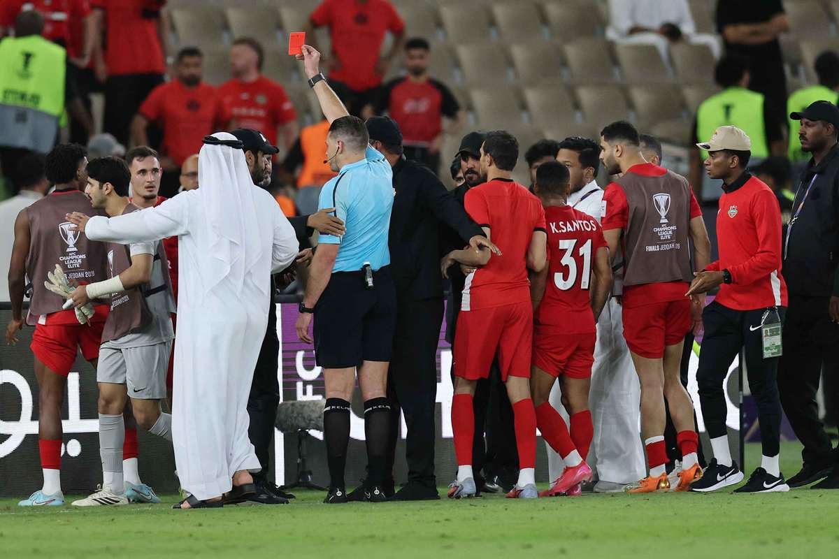 Shabab Al Ahli protest controversial VAR decision that eliminates them from AFC Champions League
