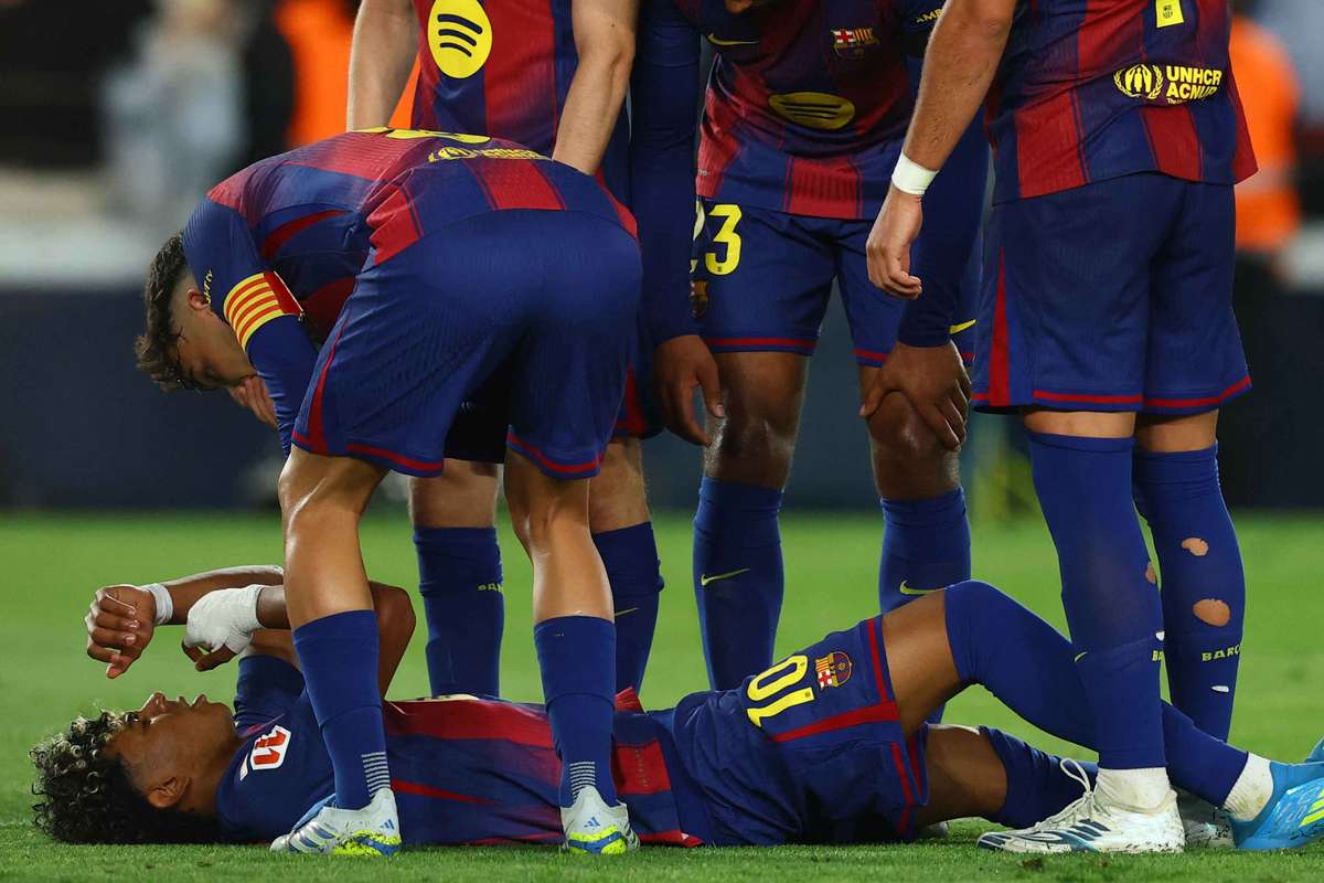 Barcelona in Schock: Lamine Yamal verletzt und ausgewechselt Spiel pausiert