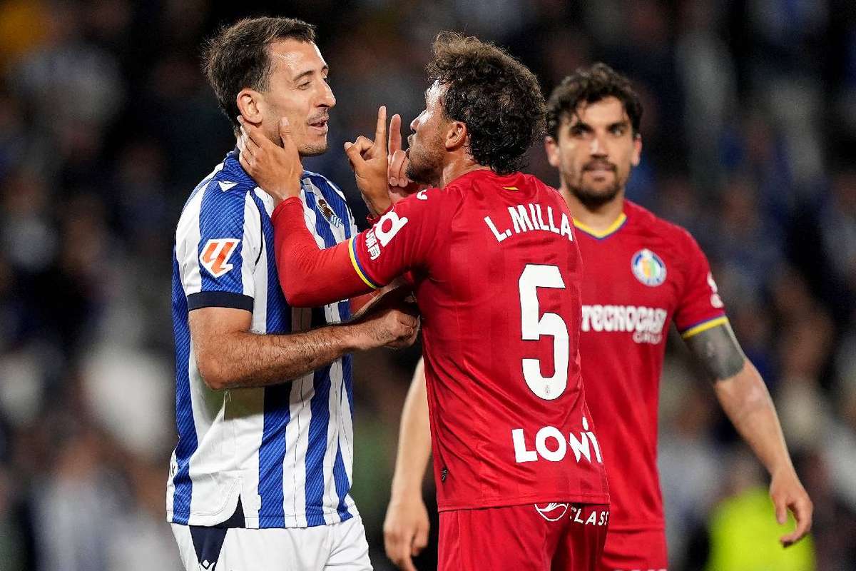 Intercambio de reproches tras el final del Real Sociedad-Getafe con Juan Iglesias y Oyarzabal implicados