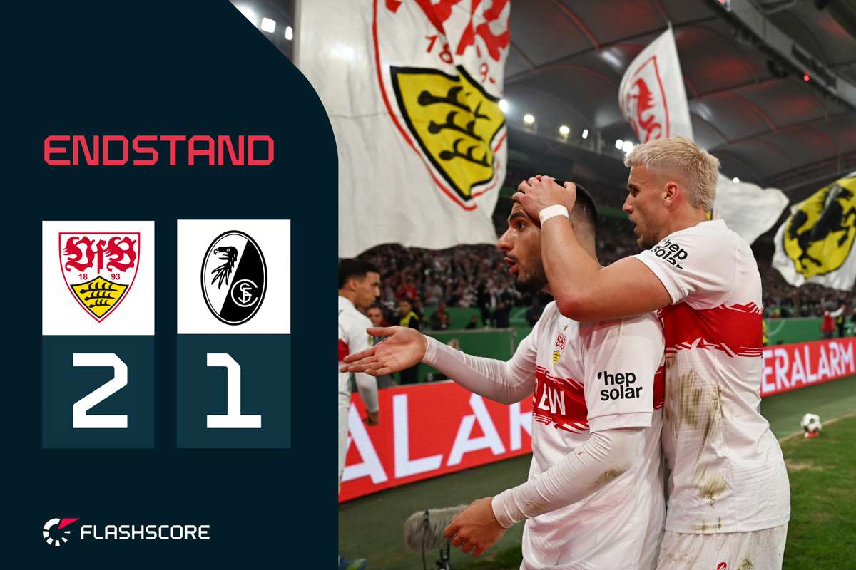 Dramatischer Pokalsieg: Titelverteidiger VfB Stuttgart wieder im Finale in Berlin