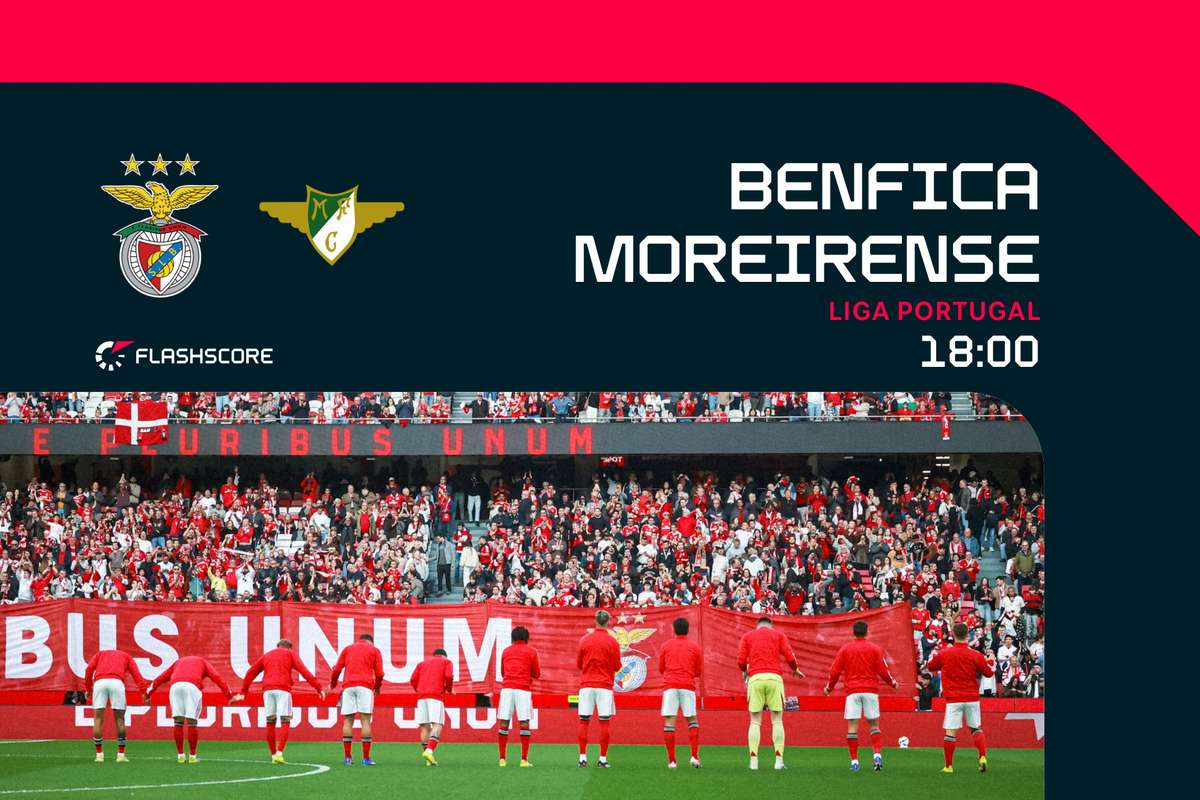 Benfica defronta Moreirense em casa para ganhar vantagem temporária sobre o Sporting