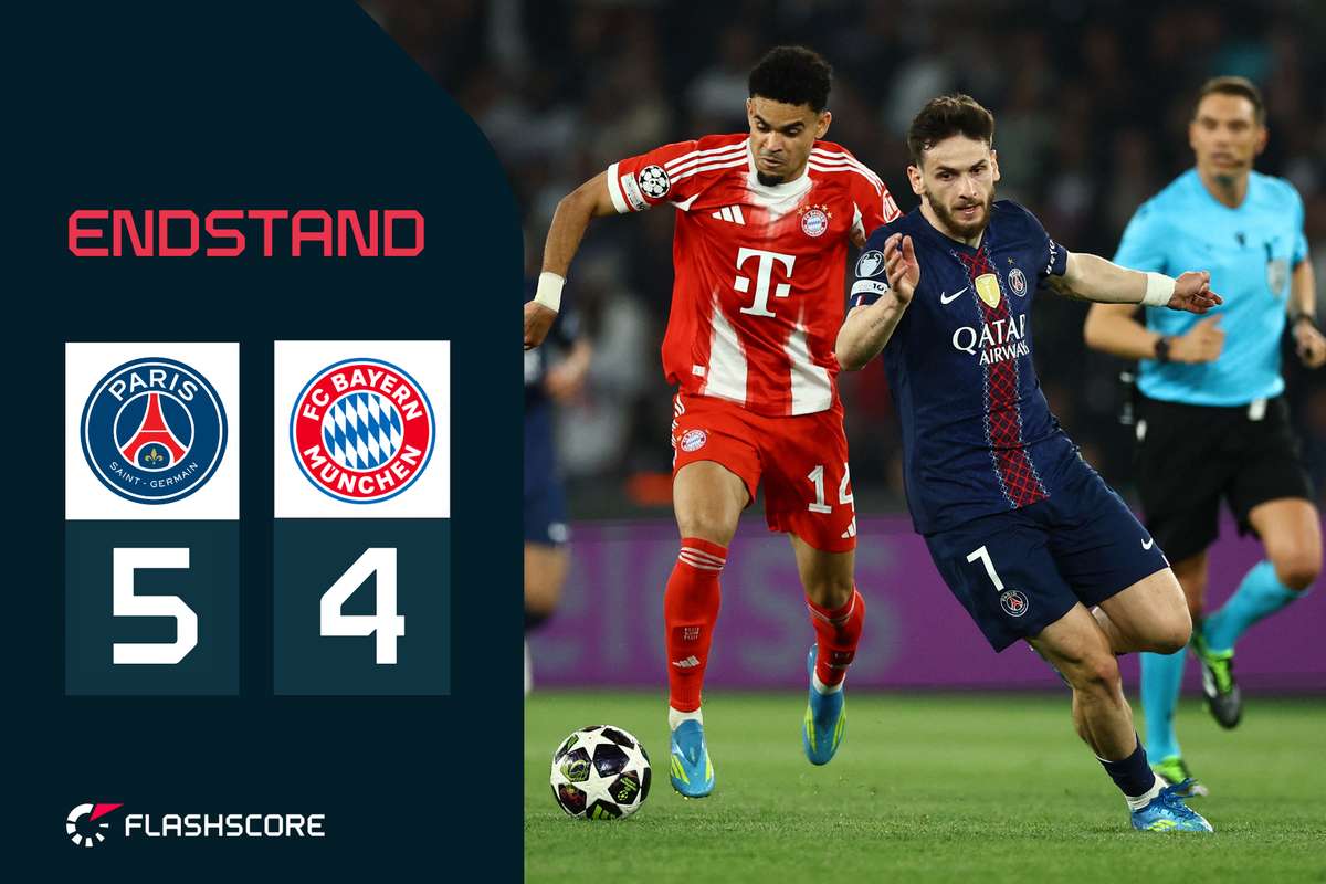 Hochspannendes Offensiv-Feuerwerk: Bayern dämpft Verluste in Paris