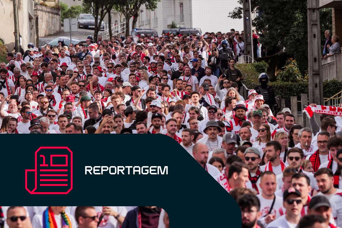 Liga Europa: Fãs do Friburgo cheios de otimismo e admirados com o tempo e a cerveja em Portugal
