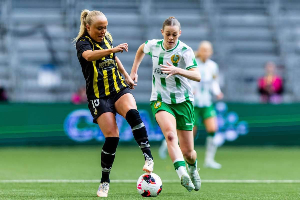 Sofia Reidy de Hammarby avant la finale retour de l'Europa Cup : Cette position de chasseuse nous va à ravir
