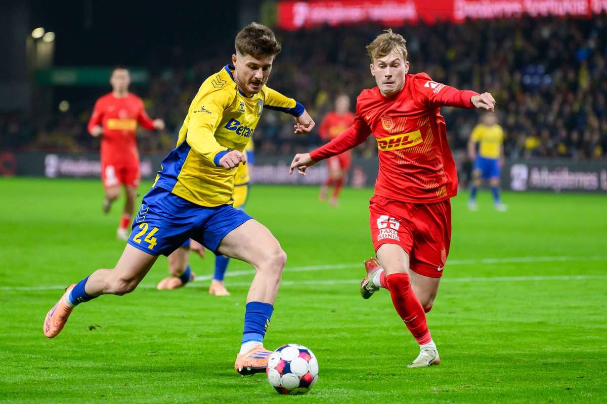 Divkovic secures Brondby dramatic late equaliser against 10-man Nordsjaelland to sustain third place ambitions