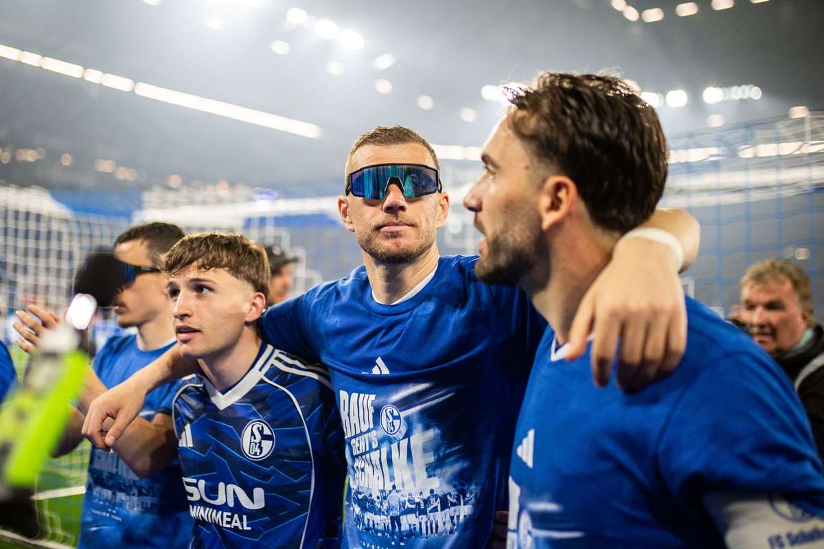 Edin Dzeko não pretende desistir e deixa em aberto renovação com o Schalke 04 ascendido