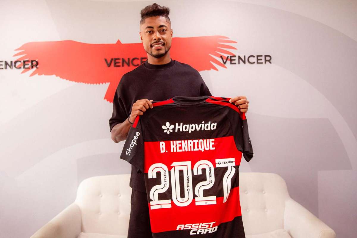 Oficial Flamengo prolonga contrato com Bruno Henrique ate 2027