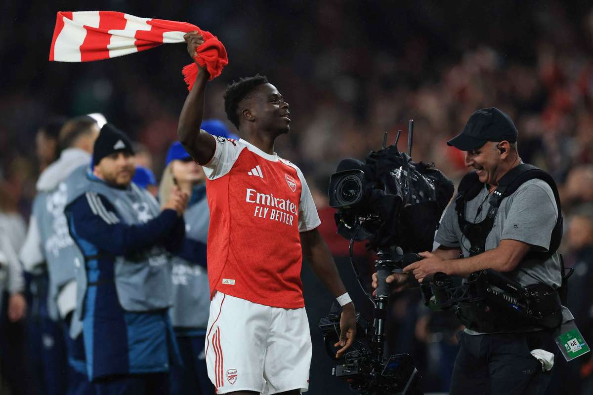 Saka conduz Arsenal à final da Liga dos Campeões e festeja: "Golo mais especial da minha carreira"