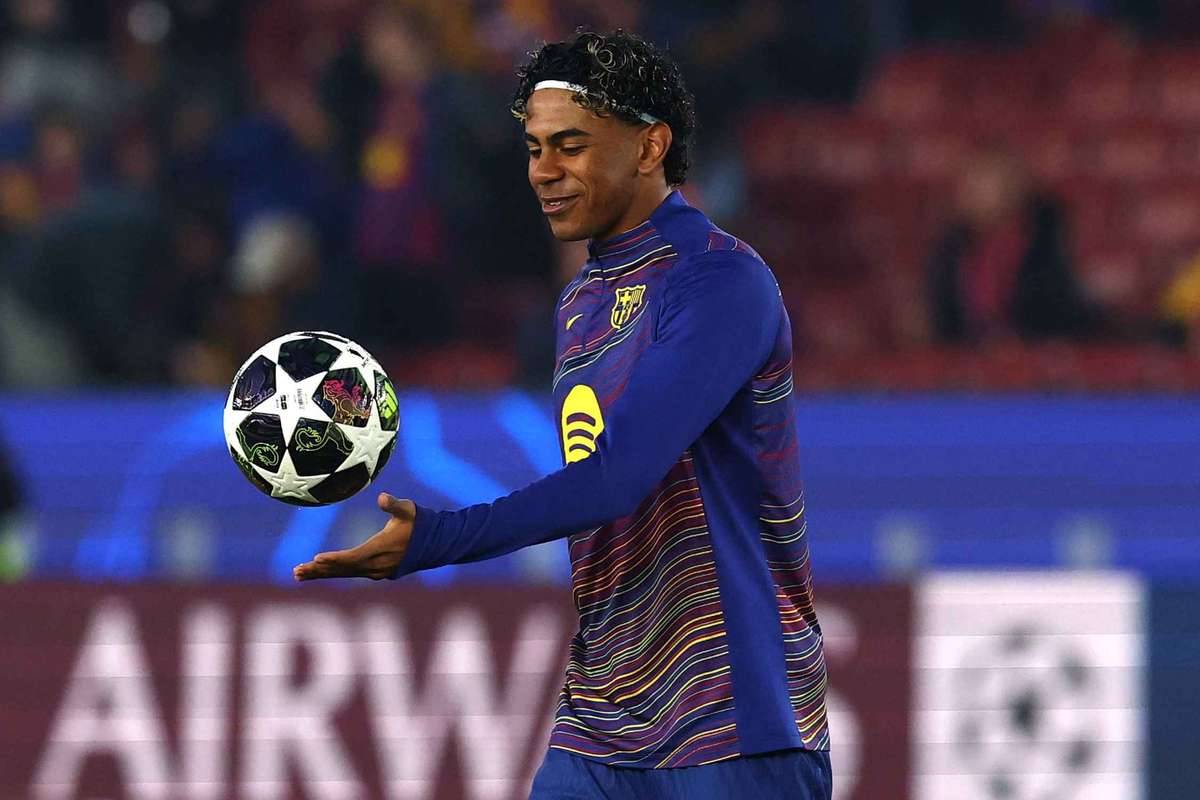 Lamine Yamal, presente en el entrenamiento del Barça antes del Clásico