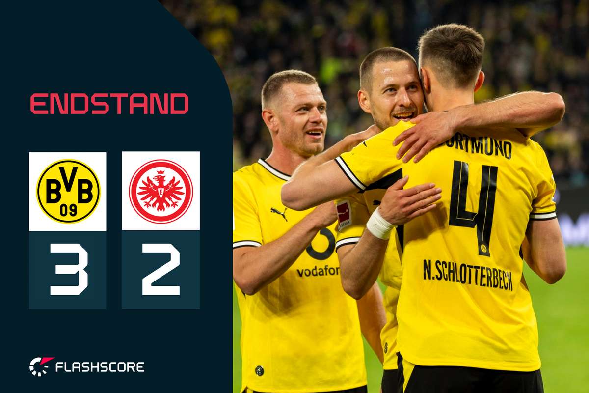 BVB holt sich den zweiten Platz mit Nmecha Rückkehr Riera sorgt sich um Position Eintracht fürchtet um Europa