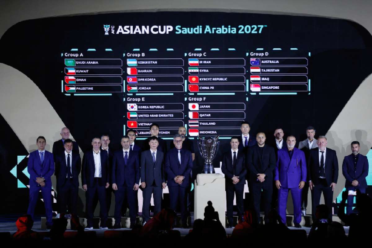 Gastland Saoedi-Arabië in puur Arabische groep geloot terwijl Qatar Japan treft op Aziatisch Kampioenschap 2027