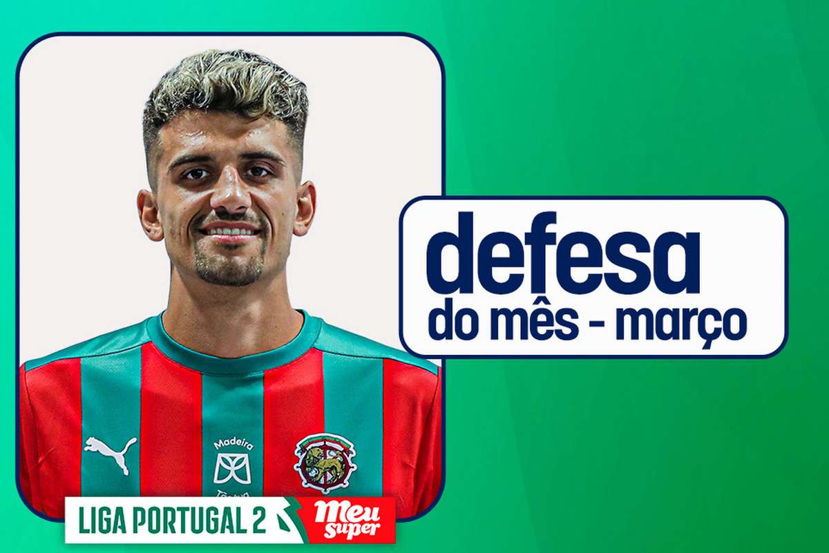 Liga 2: Romain Correia (Marítimo) eleito melhor defesa do mês de abril
