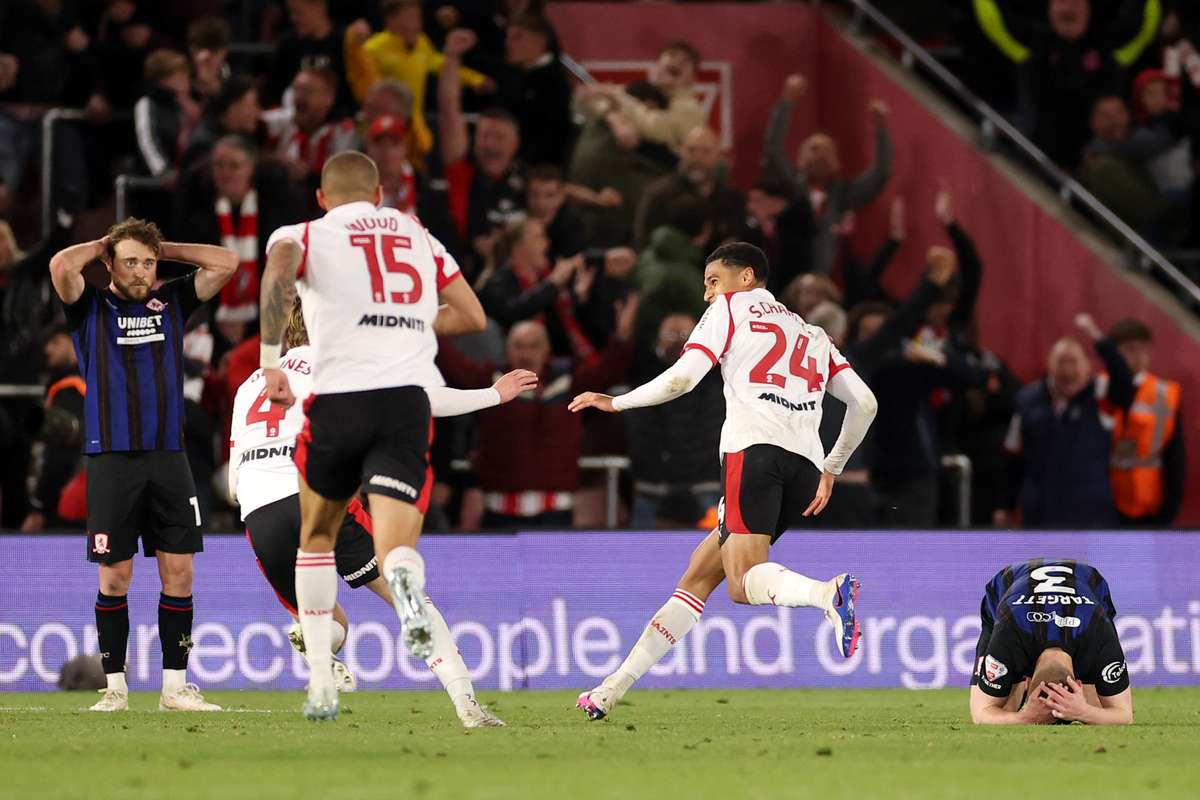 Play-off Championship: Southampton derrota Middlesbrough no tempo extra e enfrenta Hull pela promoção 2-1